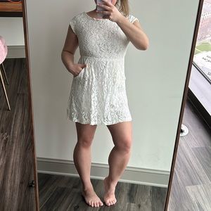 Little White Lace Dress